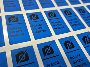 Jacklabels 4 cm Tamper-Evident Camera Block Void Sticker for Security ...