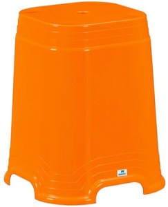 Nilkamal PASTEL ORANGE STOOL FOR ENHANCING APPEAL FOR HOME/OFFICE/SHOP Living & Bedroom Stool