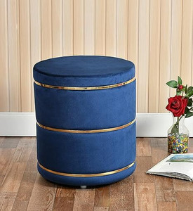 ANA craft Ottoman Round Small Foot Rest Stool for Living Room Office, Small Stool Stool