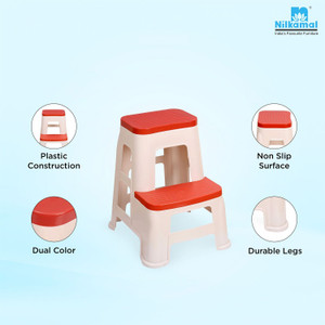 Nilkamal Strong & Durable Step Stool STL 31|Stool for Living Room,Bed Room,Kitchen,Office Living & Bedroom Stool