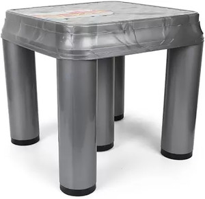 Randal Plastic Orchid Stool for Bathroom & Kitchen & Office ( Grey ) Hospital/Clinic Stool