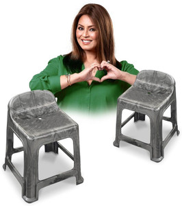 Mahaja Premium Strong Plastic Stool |Stackable Seating for Home