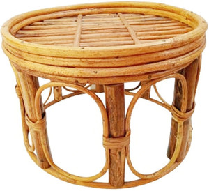 MiiArt MiiArt Bamboo Cane small Round Stool with Cushion use for Siting 28x33cm Stool