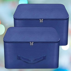 GRSTORE Storage Bag for Clothes and Bedding, Pack of 2, Blue - Image 1