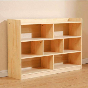 lukzer 6 Section Storage for Commercial or Home Use Safe Kids Friendly Cabinet Engineered Wood Free Standing Cabinet