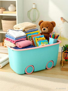 JEKEMI Kids Toy Storage Box With Lid Storage Box