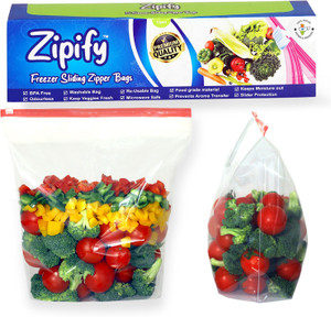 Zipify High Thickness Medium size - Capacity : 1 kg to 2 kg Plastic Storage Pouch