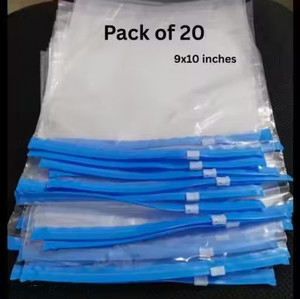 utsav Zipper Storage Bags – Pack of 20 Plastic Storage Pouch