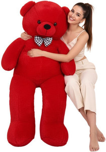 MOSU Soft Toys Teddy Bear 5 Feet, Soft Toys For Kids, Girlfriend, Husband (Red) - 60 inch