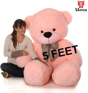 MOSU Skin Friendly 5 Feet Pink Lovable/Huggable Teddy Bear for Gift for Someone - 60 inch