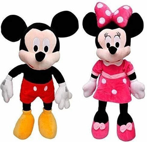 Tiny Miny Kids Favourite Combo Pack of Mouse Plush Soft Toy 30cm Height Multi Colour - 52 cm