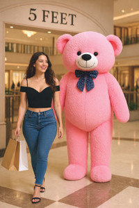 Krishna Creation 5 Feet Pink Teddy Bear – Soft, Cute and Perfect Gift for Loved Ones  - 60 inch