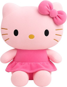 SHREEJI GIFT Cute Hello Kitty Plush Soft Toy Doll For Kids Perfect Cuddly Companion  - 25 cm