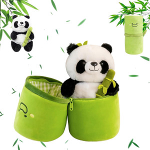 VoiDrop Cute Panda Plush Bamboo Panda Teddy soft toys for kids girls Birthday Gift  - 11 inch