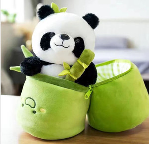 R C TRADERS Bamboo Panda Soft Toy, Stuffed Panda Animal - 28 cm
