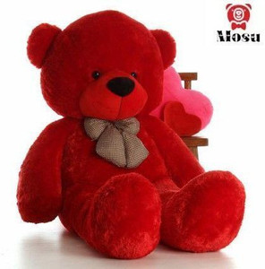 MOSU Red 4 Feet Soft Stuffed/Fluffy/Huggable Cute Teddy Bear For Girls, Kids  - 48 inch