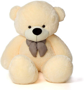 Krishna Creation 5 FEET CREAM Teddy Branded Long Soft Lovable Huggable Cute Giant Size Teddy  - 60 inch
