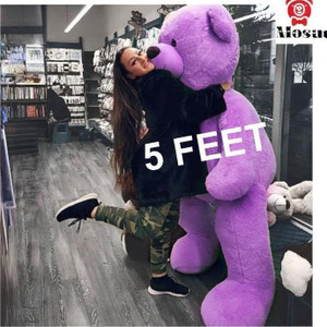 MOSU 5 Feet Purple Super Soft Lovable Teddy Bear for Girlfriend, Birthday Gift - 60 inch