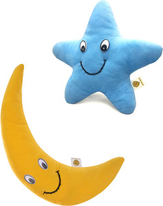 Soft Toys Stuffed Star Toy Grey Moon Plush Stuffed Toy Kid Stuffed