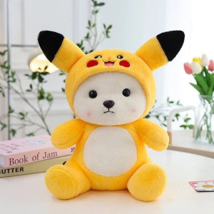 MARSELITE Hoodie Teddy Bear Soft Toy Yellow Pikachu Plush Gift Toy for  Kids, Baby, Girls 28 cm Hoodie Teddy Bear Soft Toy Yellow Pikachu  Plush