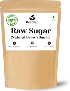 Puranic Organic Raw Sugar | Natural Molasses Retained Brown Khandsari Sugar