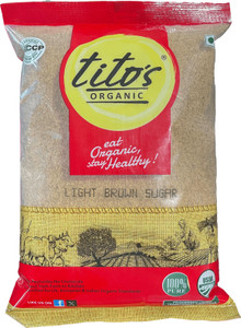 Tito's Organic light Brown sugar | Natural Raw Sugar | Unrefined & Unprocessed Raw Sugar Sugar