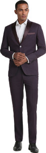 PETER ENGLAND Single Breasted - 2 button Self Design Men Suit