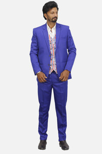 gargian master cut Single Breasted Striped Men Suit