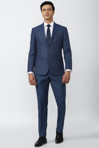 PETER ENGLAND Single Breasted - 2 button Solid Men Suit