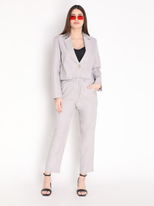 CHKOKKO SingleBreasted Solid Women Suit