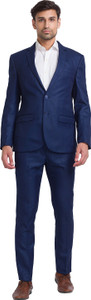 PARK AVENUE 2PC NOTCH BASIC- SUPER SLIM FIT Self Design Men Suit