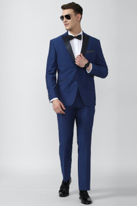 PETER ENGLAND Single Breasted - 2 button Solid Men Suit