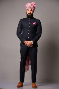 SOFTINO Jodhpuri suit Solid Men Suit