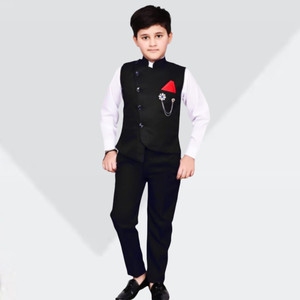 Paryushnam NA Solid Boys Suit