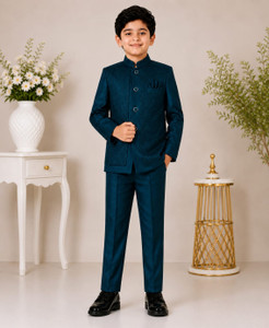 GUPTAECOMMERCE COAT PANT TYPE SUIT SET Self Design Boys Suit