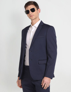 ARROW Self Design Two Piece Suit Solid Men Suit