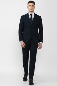 PETER ENGLAND Single Breasted Checkered Men Suit