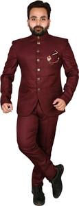 Diamond Style Jodhpuri Solid Men Suit