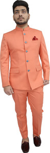 ALJAAMI Jodhpuri Bandhgala Solid Men Suit