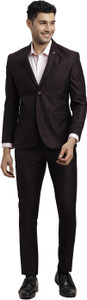 TURTLE Two Piece Solid Men Suit