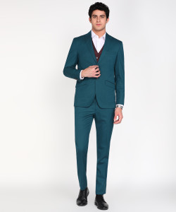 PETER ENGLAND 3 PC Suit Solid Men Suit