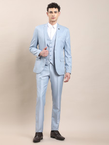 TURTLE 3 Piece Suit Solid Men Suit