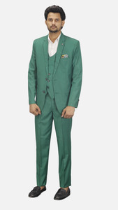 gargian master cut 3pc Suit Solid Men Suit