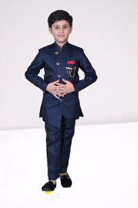 Eliq Boys Festive & Party, Wedding Blazer and Pant Set