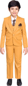SEMINO 5 PIECE COAT SUIT Solid Boys Suit
