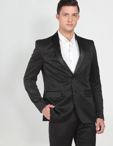 एरो पुरुषों के लिए सॉलिड सिंगल - ब्रेस्टेड सूट