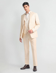 ARROW Single-breasted Solid Men Suit