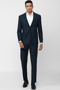 PETER ENGLAND Single Breasted - 2 button Solid Men Suit
