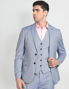 ARROW Reversible Waistcoat Three Piece Suit Solid Men Suit