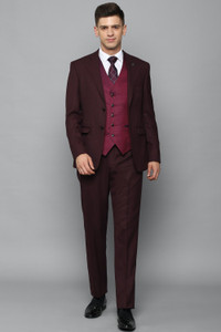 Allen Solly Single Breasted - 2 button Solid Men Suit